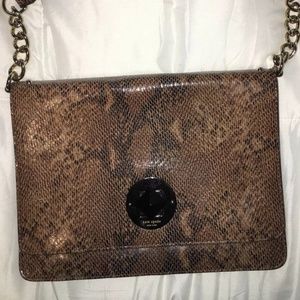 Kate Spade Snakeskin Embossed Leather Shoulderbag